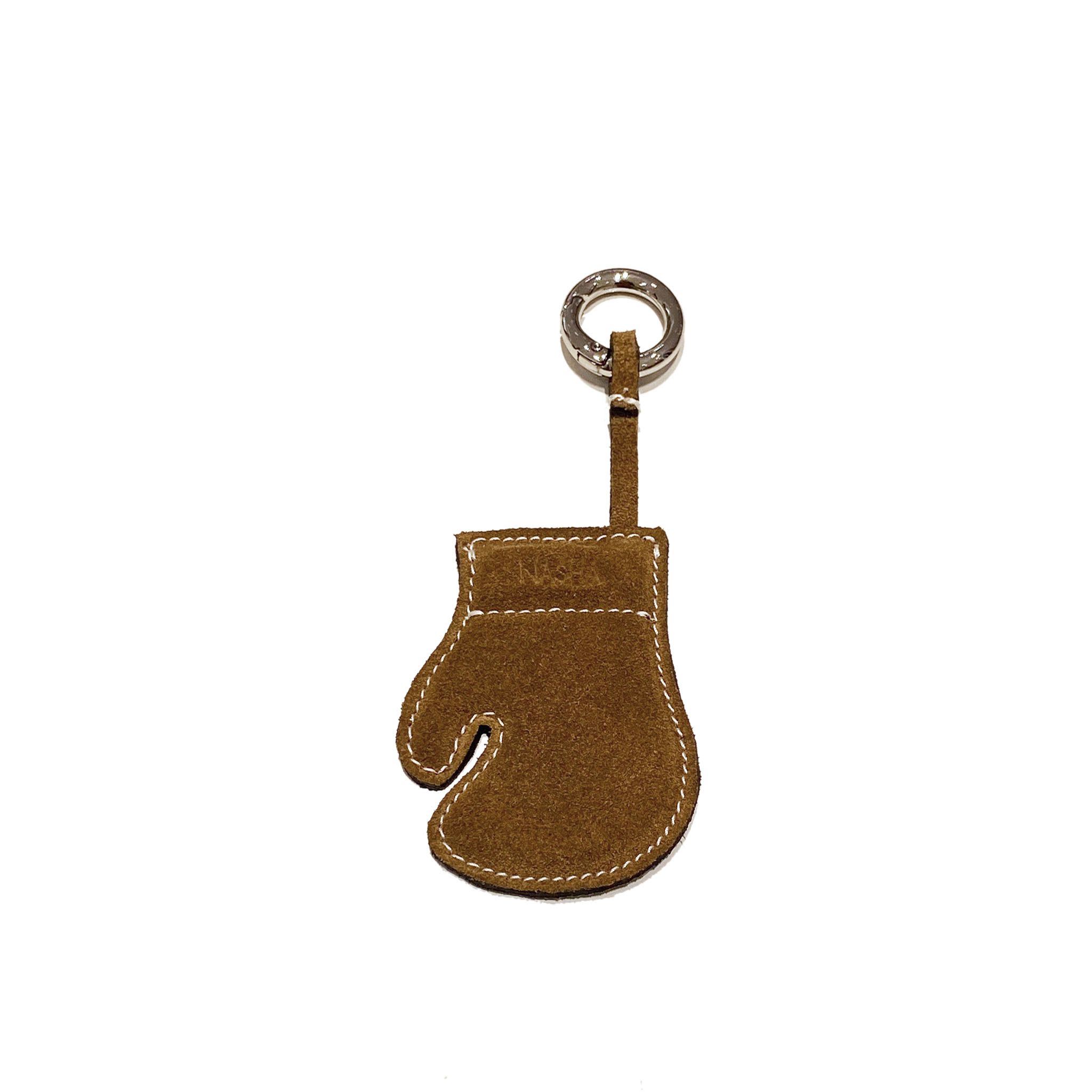 Boxer Key Chain | Tan Suede