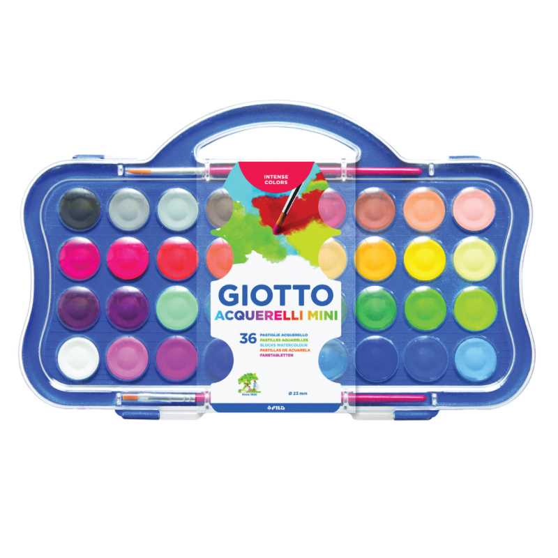 GIOTTO Water Color Cake Mini 36 Colors (สีน้ำก้อนมินิ 36 สี) 352700