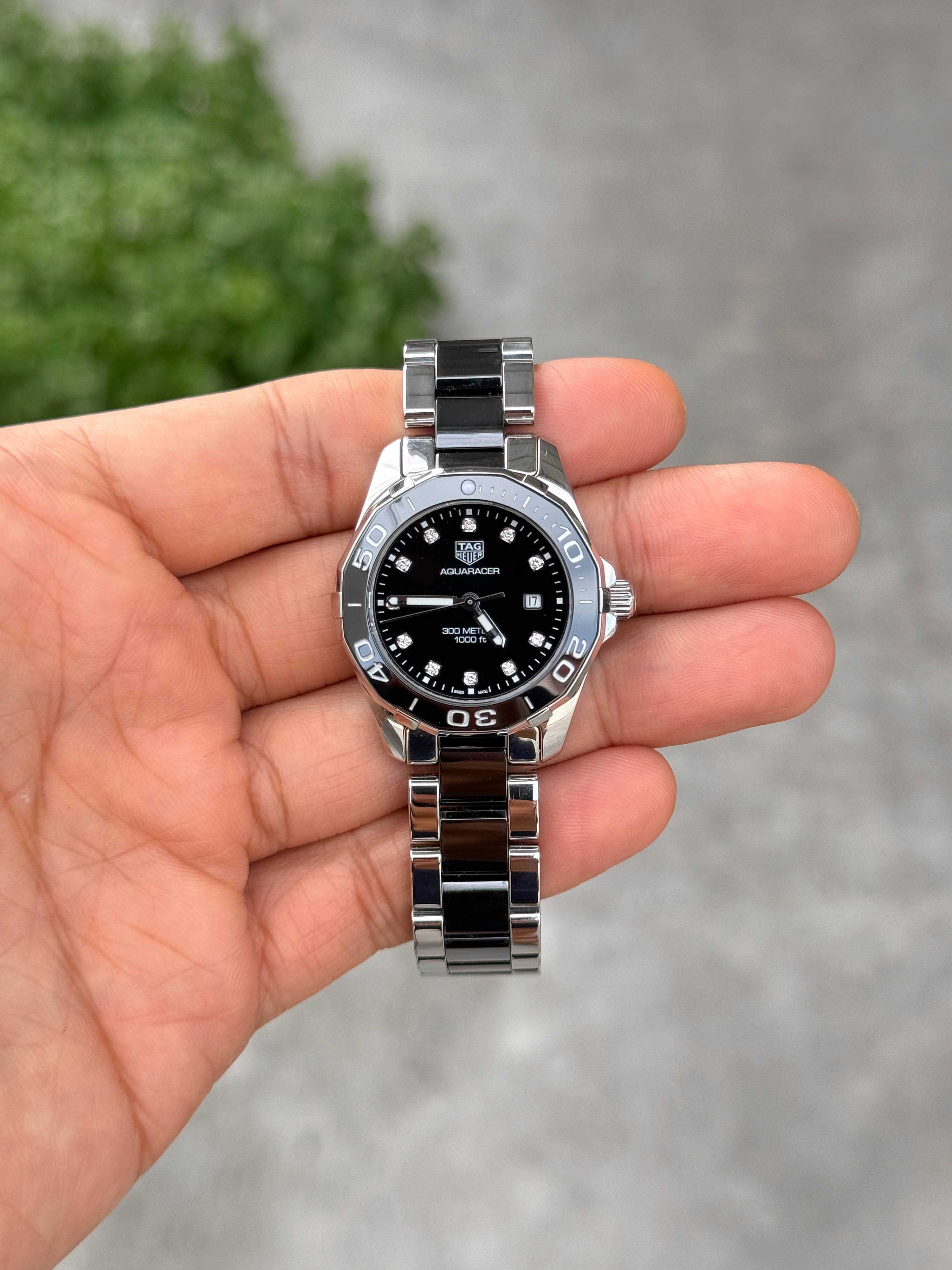 Tag Heuer Aquaracer Black Ceramic Diamond Lady Size Quartz
