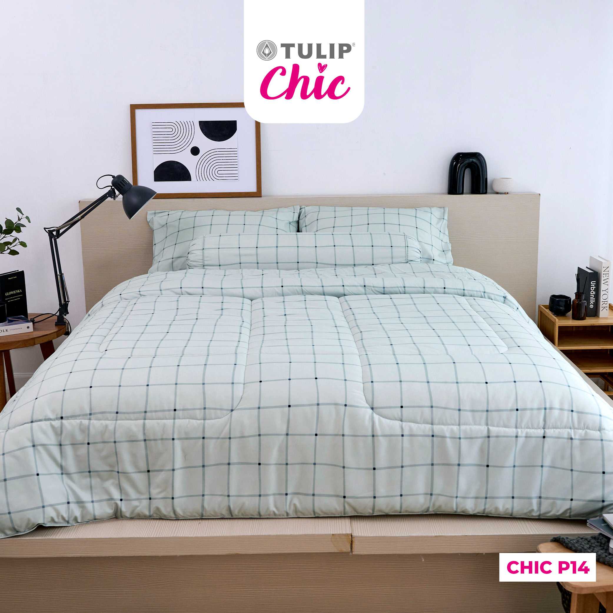ชุดเครื่องนอน TULIP Chic พิมพ์ลาย CHIC P14