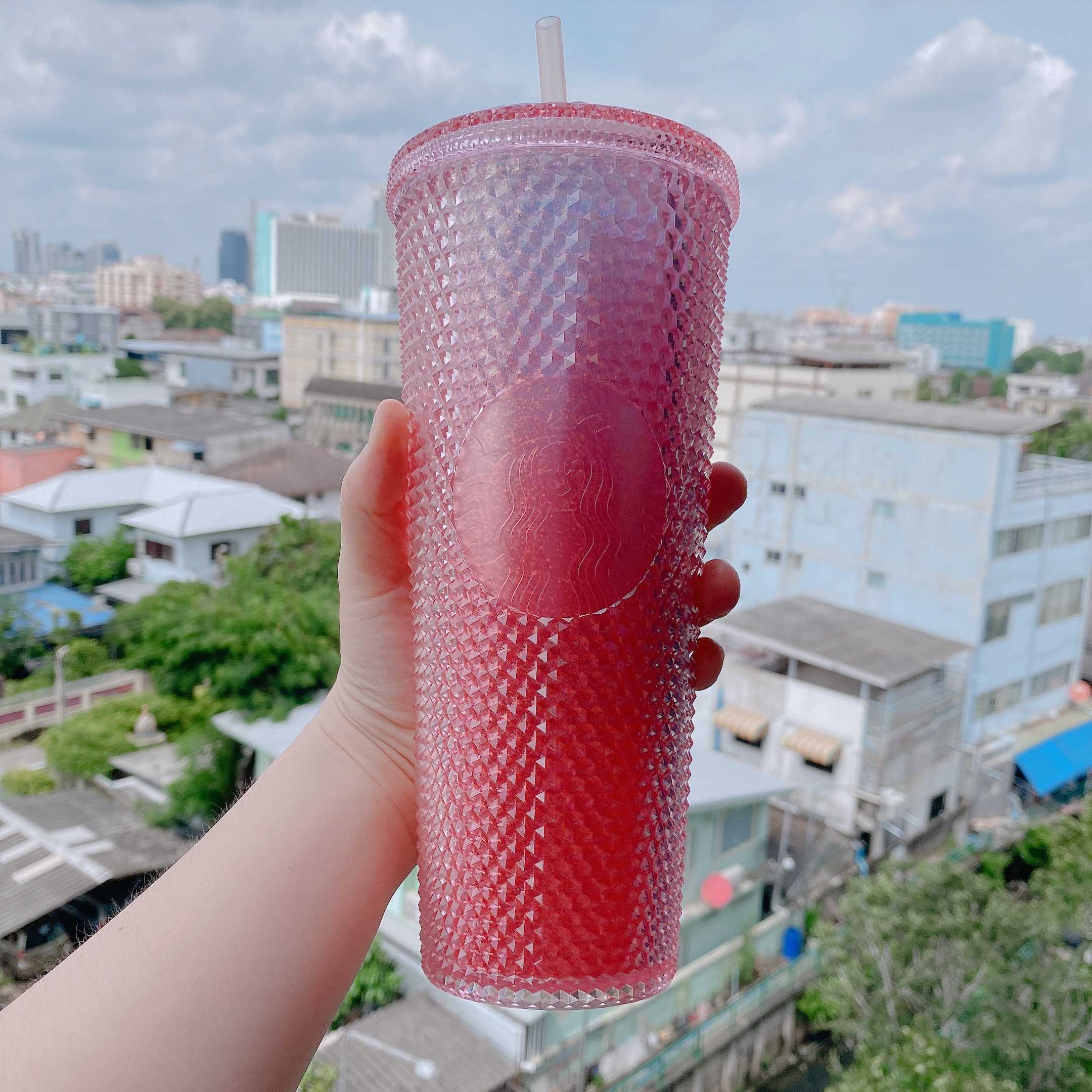 Starbucks shine pink durian bottle