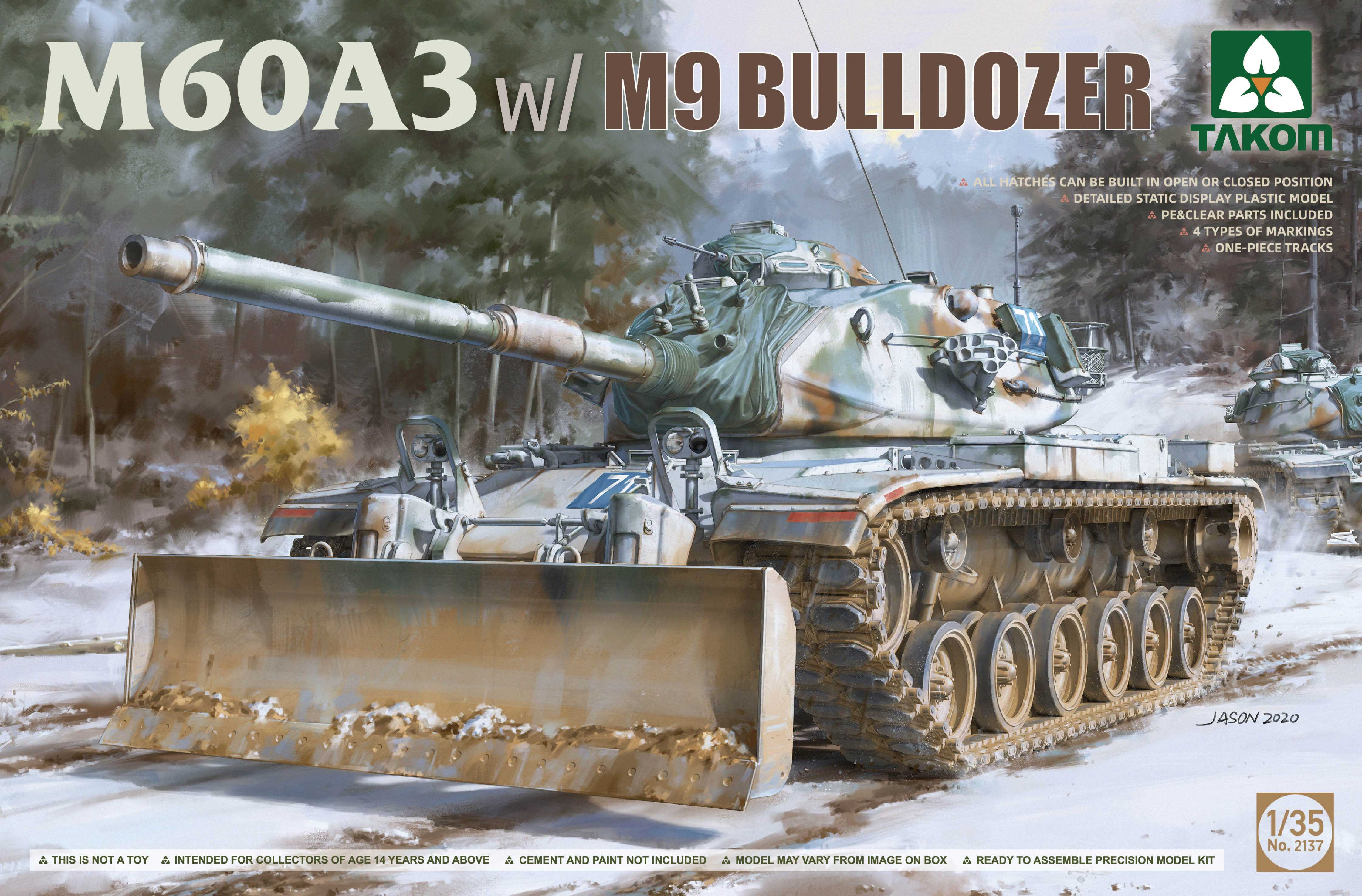 1/35 M60A3 w/M9 BULLDOZER