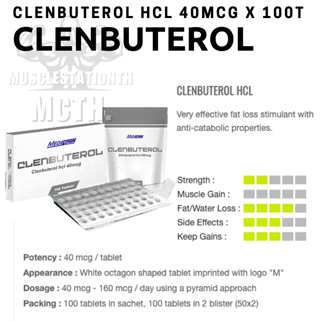 Clenbuterol Meditech (40mcg×100t)
