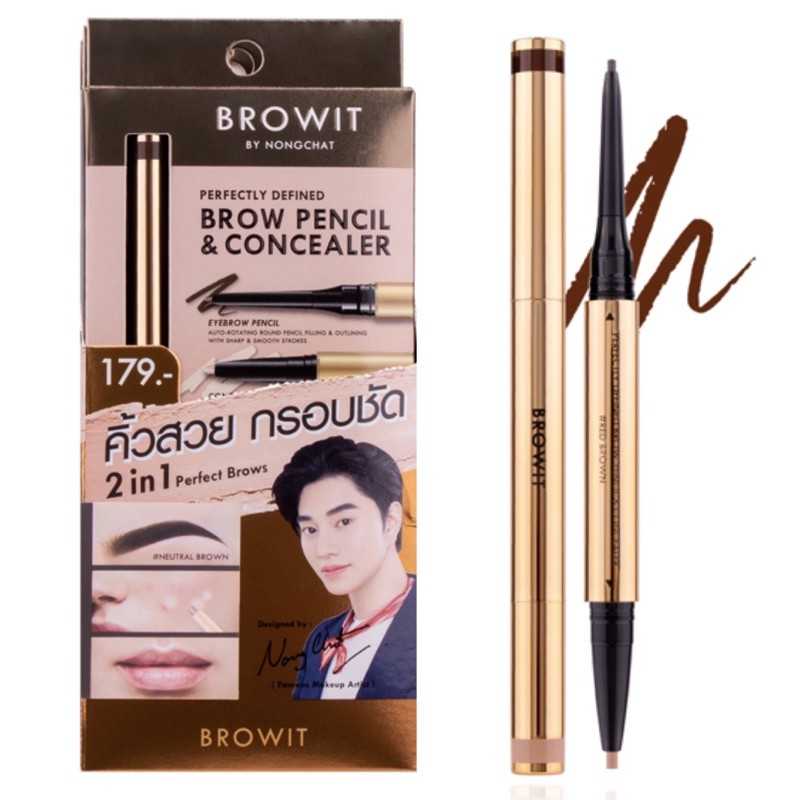 บราวเพนซิลแอนด์คอนซีลเลอร์ ► Official Account Browit Perfectly Defined Brow Pencil & Concealer