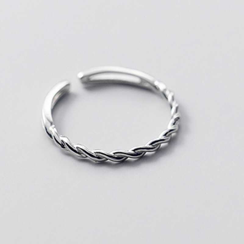 earika.earrings - wind ring แหวนเงินแท้ ฟรีไซส์ปรับขนาดได้