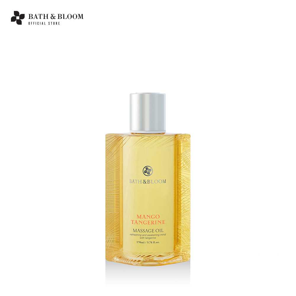 BATH & BLOOM Mango Tangerine Massage Oil น้ำมันนวด กลิ่นมะม่วง ส้ม 