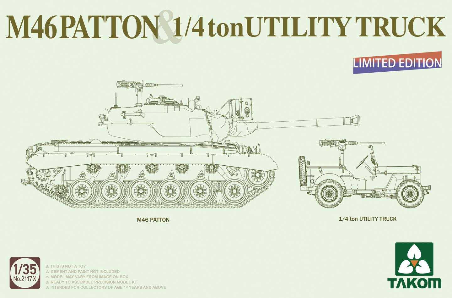 1/35 M46 Patton & 1/4 ton Utility Truck kit