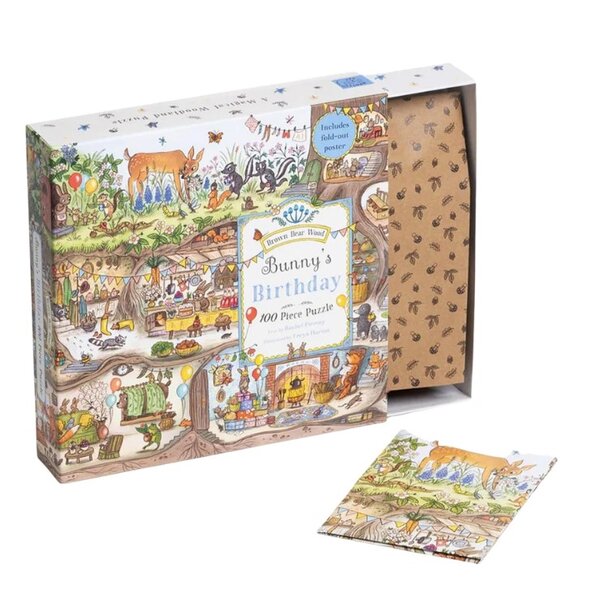 [Jigsaw จิ๊กซอว์] Magic Cat BUNNY'S BIRTHDAY PUZZLE 100 ชิ้น หนังสือความรู้ และ จิ๊กซอว์ Age 3+