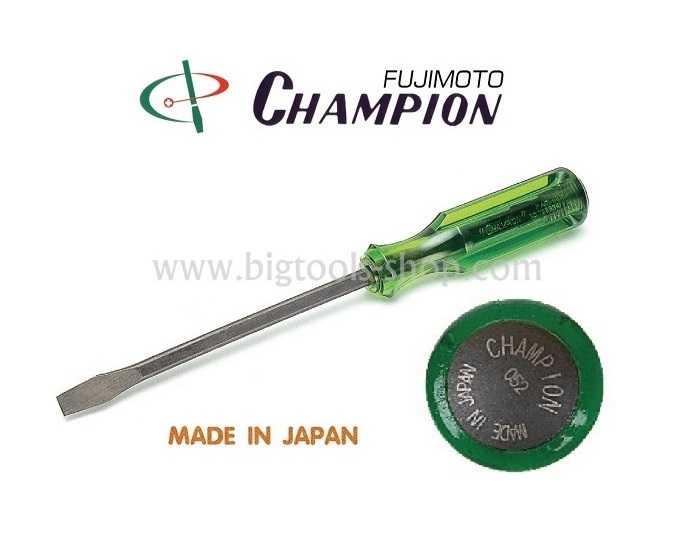 แชมเปี้ยน : ไขควง แกนดำ (ปากแบน,ปากแฉก) (แกนทะลุ) Champion : Screw Driver