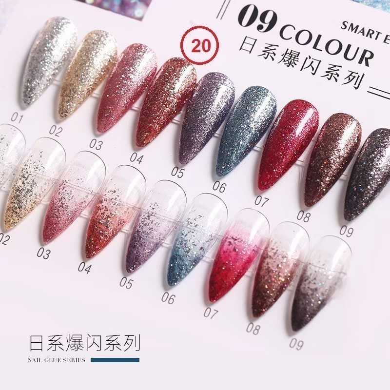 สี AI LA NUO โทนสีกากเพชร ชุด20