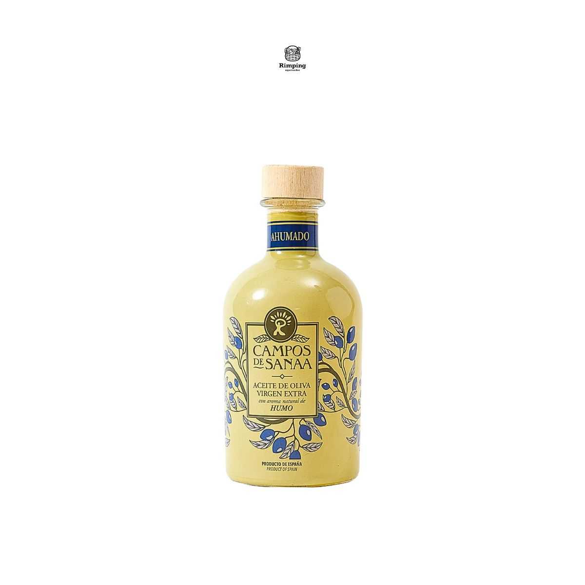 Extra Virgin Olive Oil with Natural Oak Smoke Essence 250ml. | Campos de Sanaa