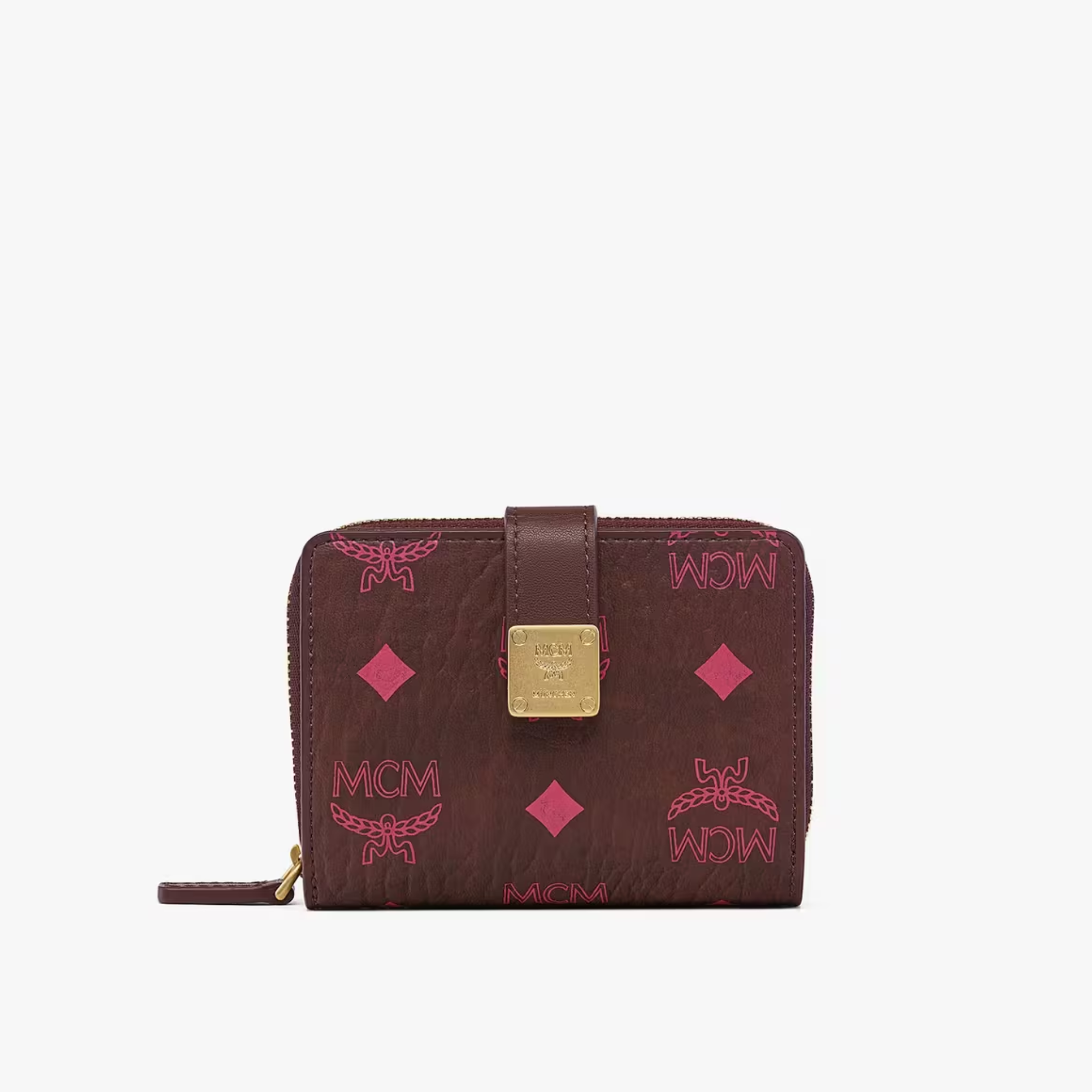 Aren Brass Plate Wallet in Visetos