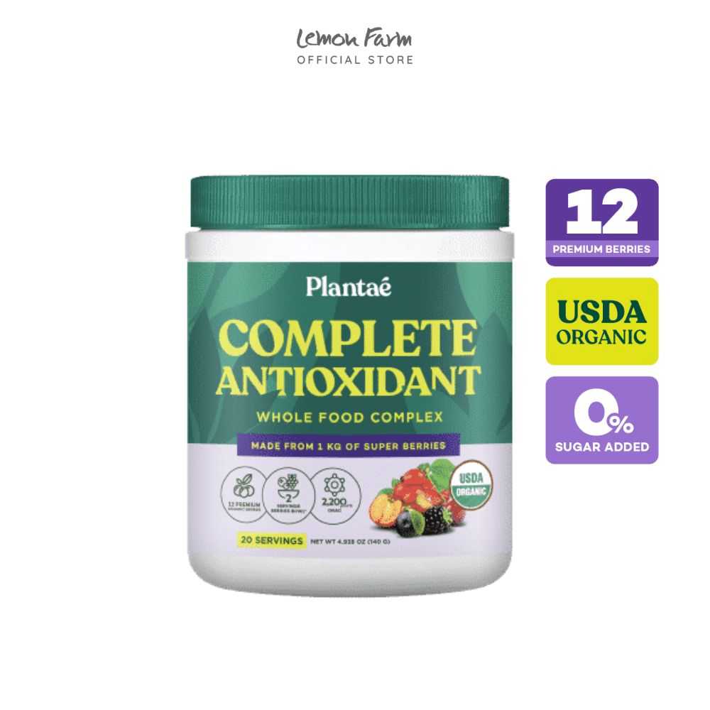 Plantae  ผงผักและผลไม้ เบอร์รี่ Organic 140g | Complete Antioxidant