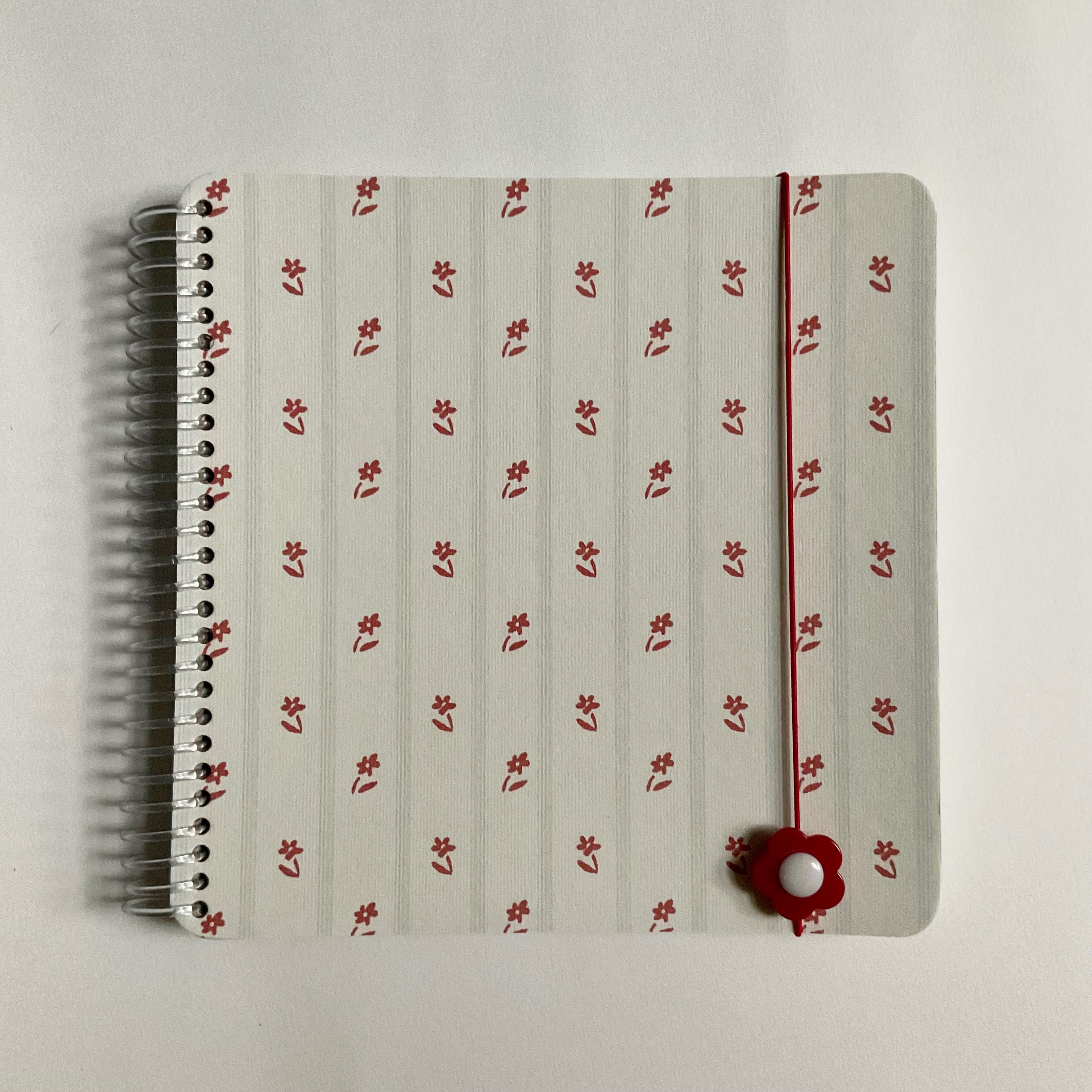 flower wallpaper notebook / RED (2)
