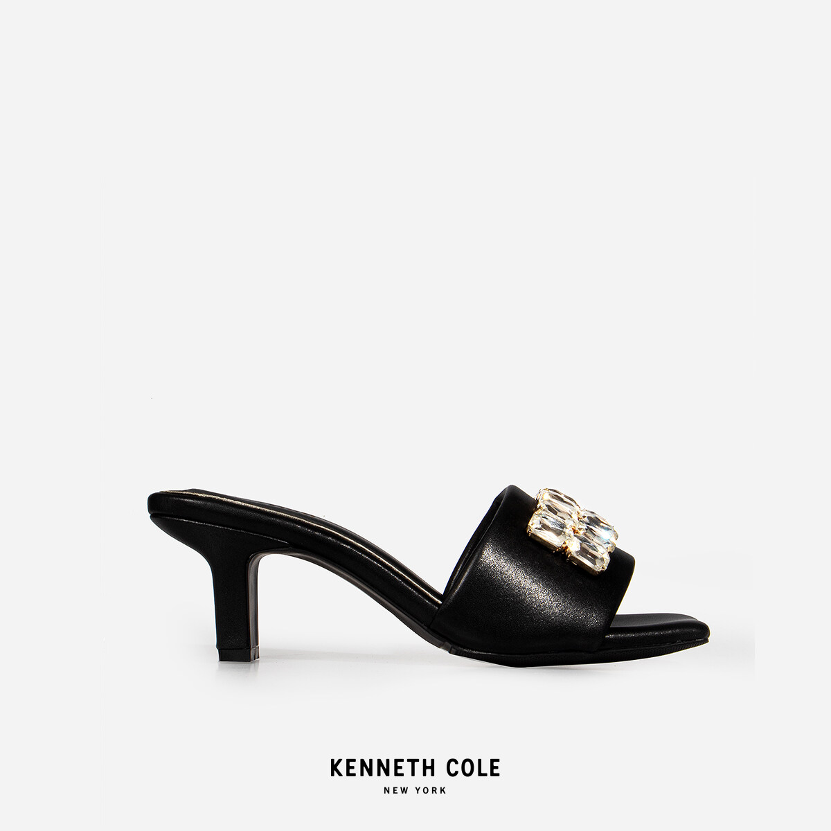 KENNETH COLE รองเท้าส้นสูงผู้หญิง รุ่น GEMMA BLACK สีดำ ( HEL - RS91029LE-001 )