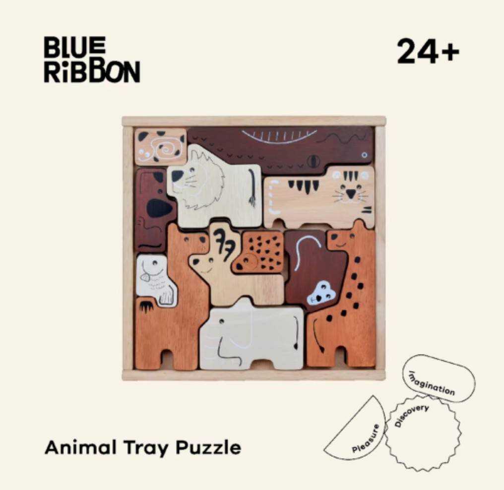 Blue Ribbon Toys : Animal  Tray Puzzle