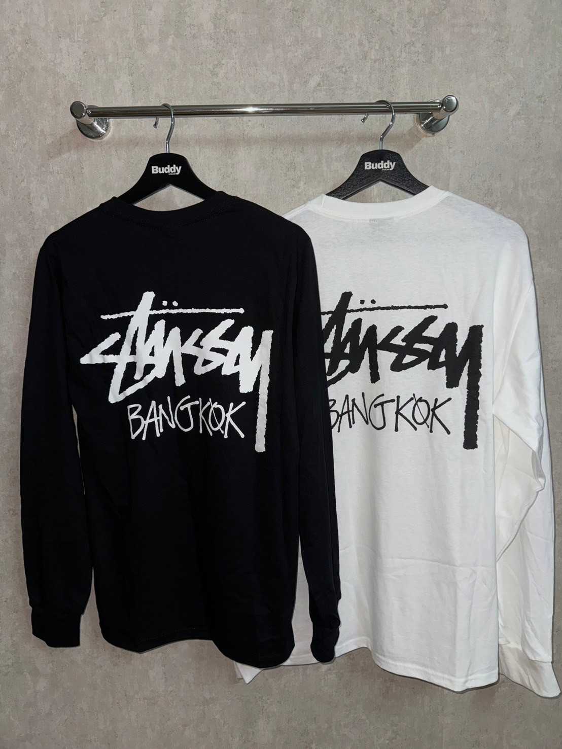 Stussy Bangkok L/S T-shirt (Black/White)