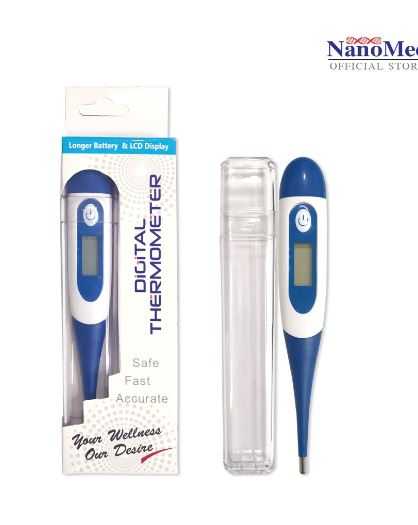 Digital Thermometer DT05 ดิจิตอลเทอร์โมมิตเตอร์ นาโนเมด ปรอทวัดไข้ดิจิตอลปลายยืดหยุ่น A
