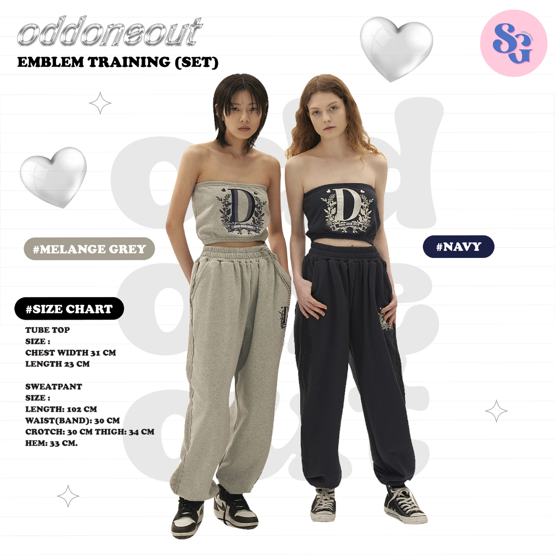 (พร้อมส่ง) กางเกงวอร์ม ODD  Emblem training sweatpant