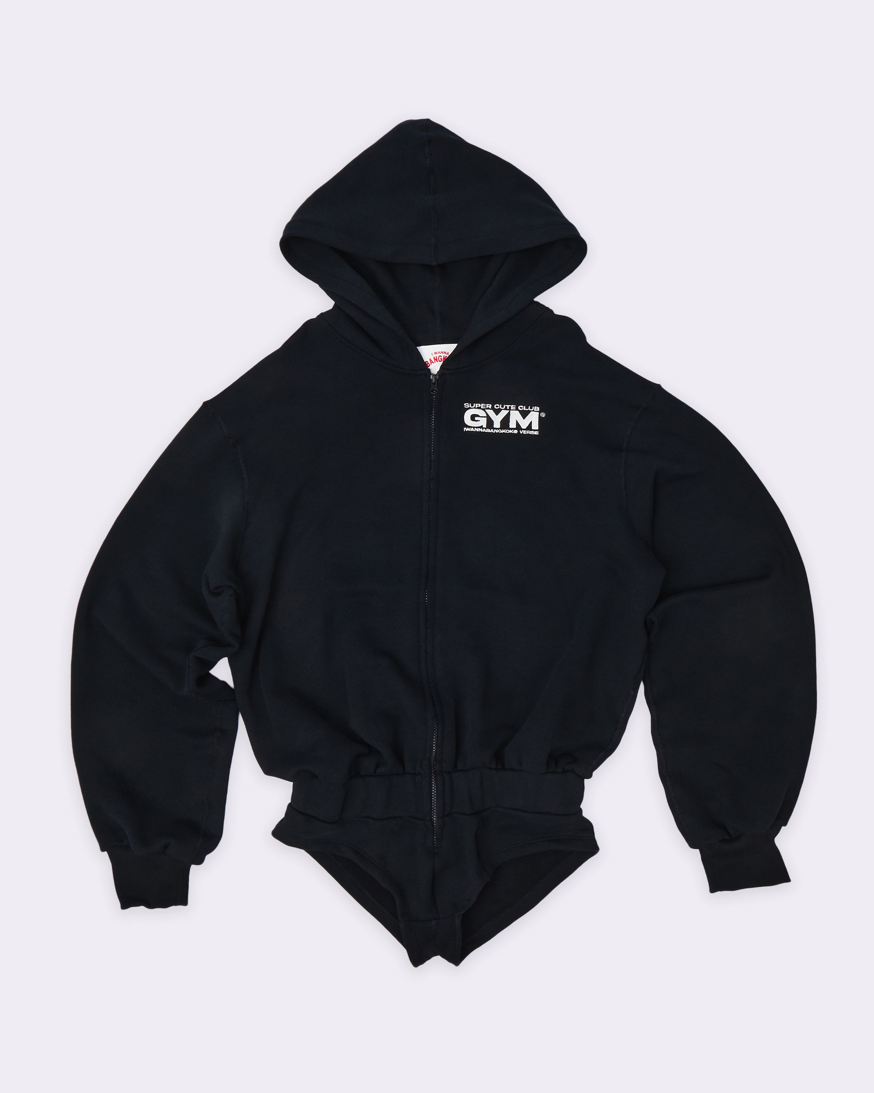 (PRE-ORDER) Black Super Cute Hoodie Suit