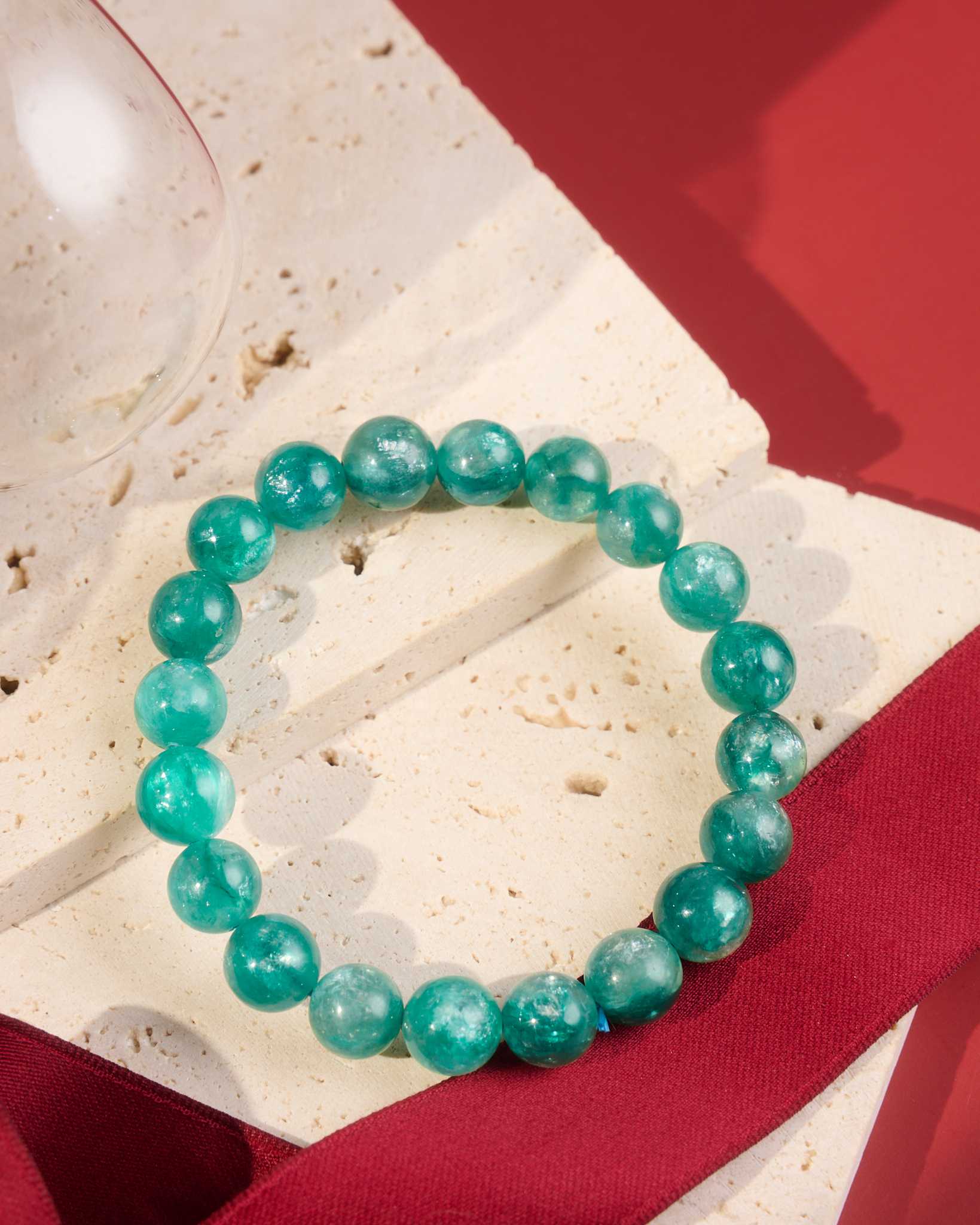 กำไลอัญมณีมรกต (Green Fuchsite Emerald)
