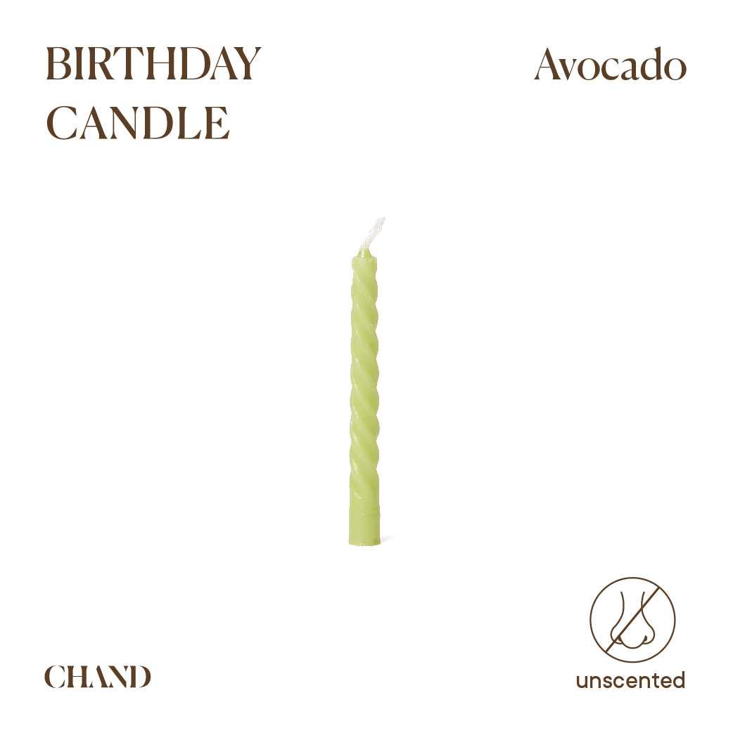 Avocado Birthday Candle