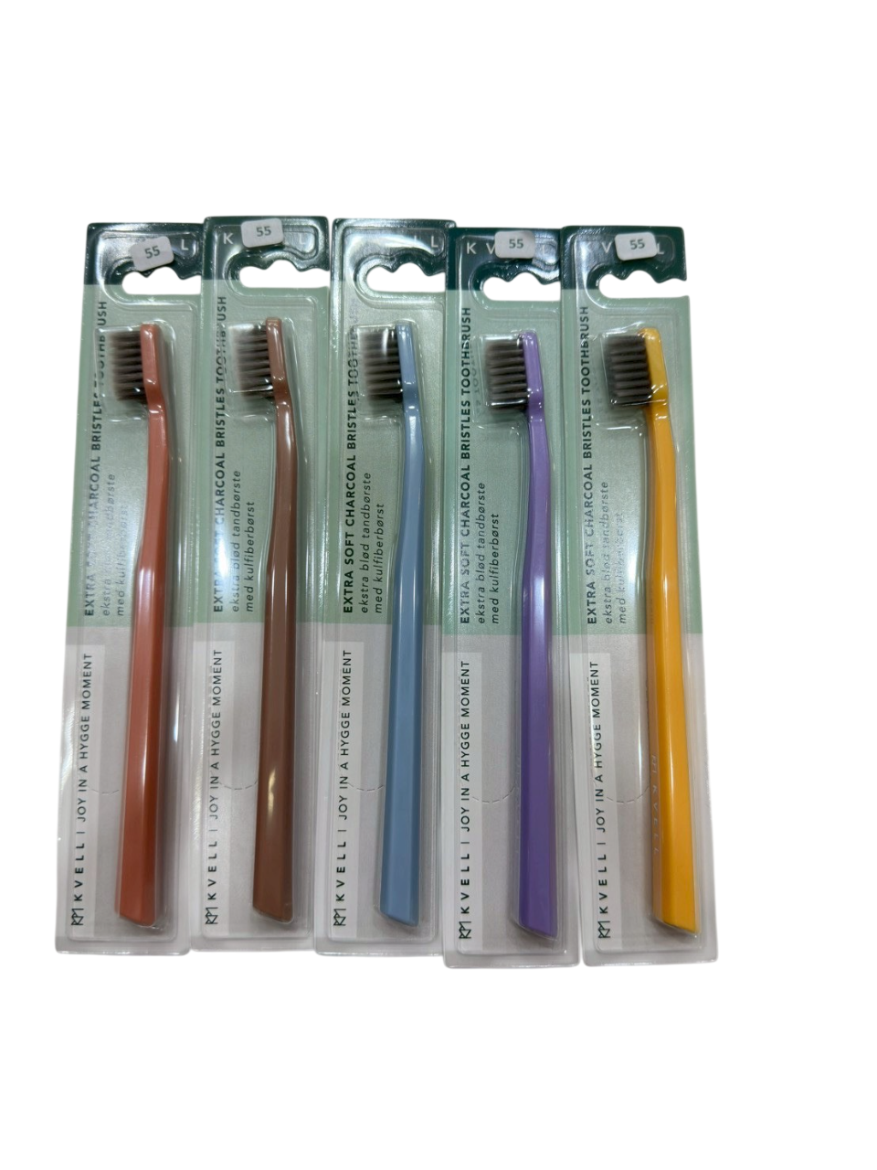 แปรงสีฟัน  Extra Soft ขนสีดำชาร์โคล (คละสี 1 ด้าม)