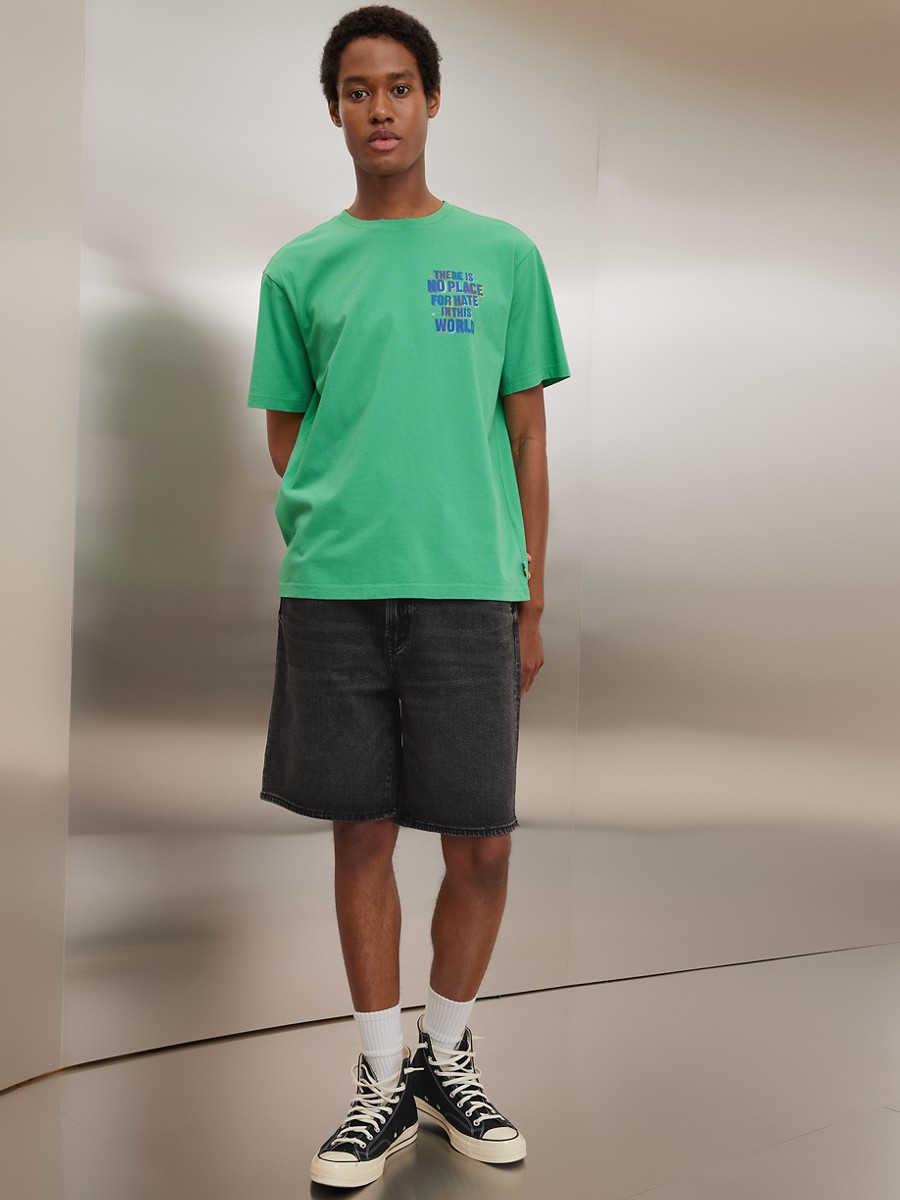 เสื้อยืด ผู้ชาย SUM PRIDE SS SET IN TEE - PC DYE + MAGIC WHITE TUMBLE ( 017-3908-300 )
