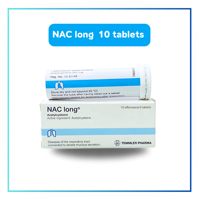 Nac long แนค ลอง 10 เม็ดฟู่ ละลายเสมหะ