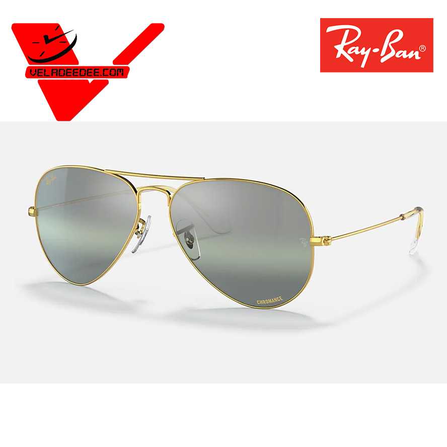 แว่นตา Ray-Ban รุ่น RB3025 9196G458 AVIATOR LARGE METAL RB3025 9196G4 เลนส์ polarized สี LEGEND GOLD