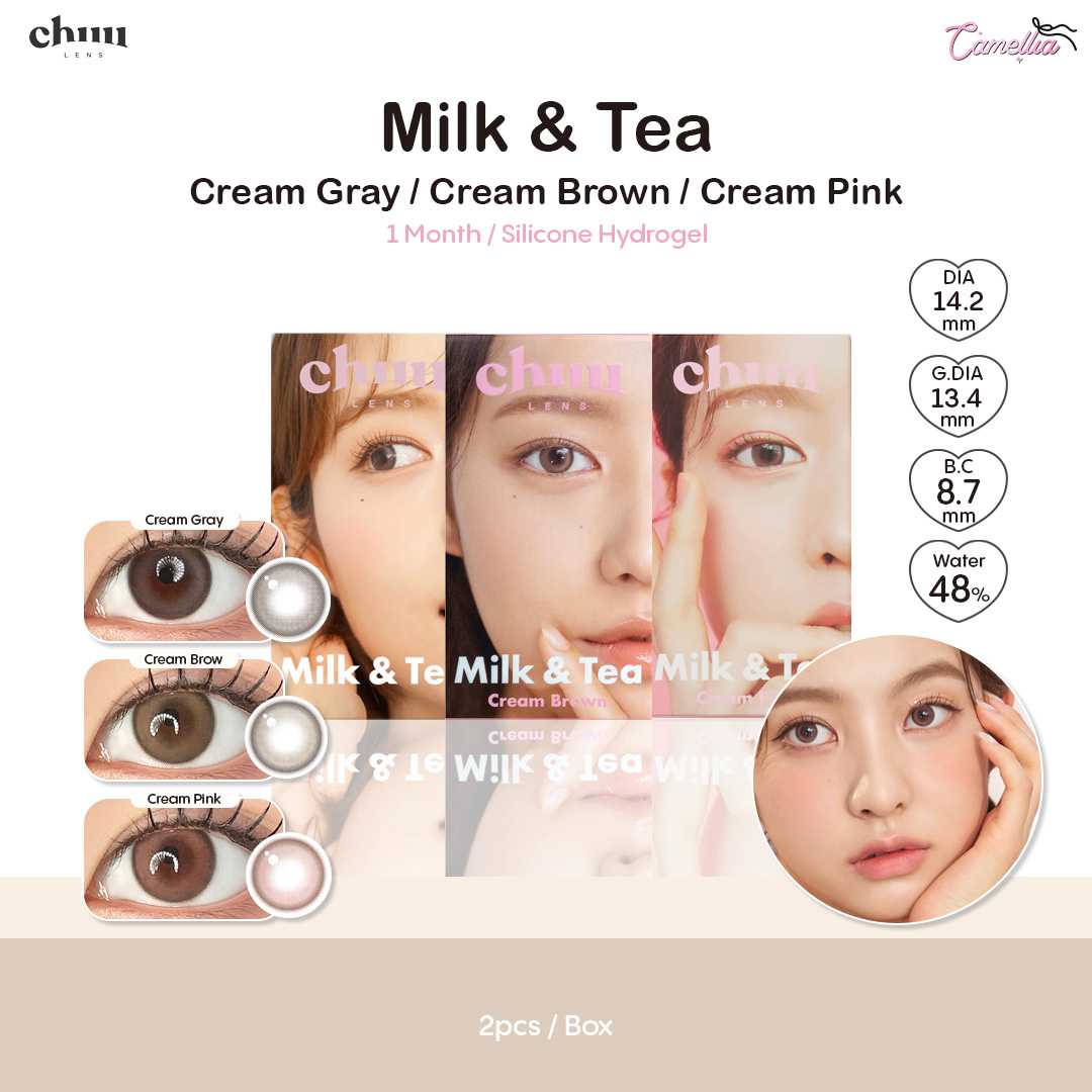 Chuu lens รุ่น Milk & Tea (ค่าสายตา 0.00 ถึง -5.00)
