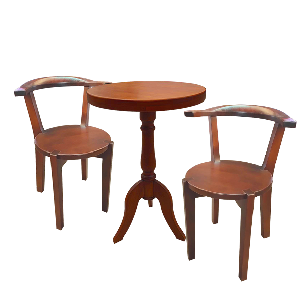 ชุดโต๊ะ1 เก้าอี้2 round chair & vintage table