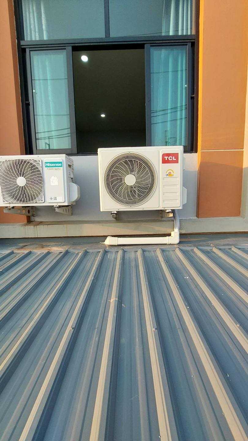 ติดตั้งเครื่องปรับอากาศแบบติดผนัง (Wall Type) 18,000- 24,000 BTU