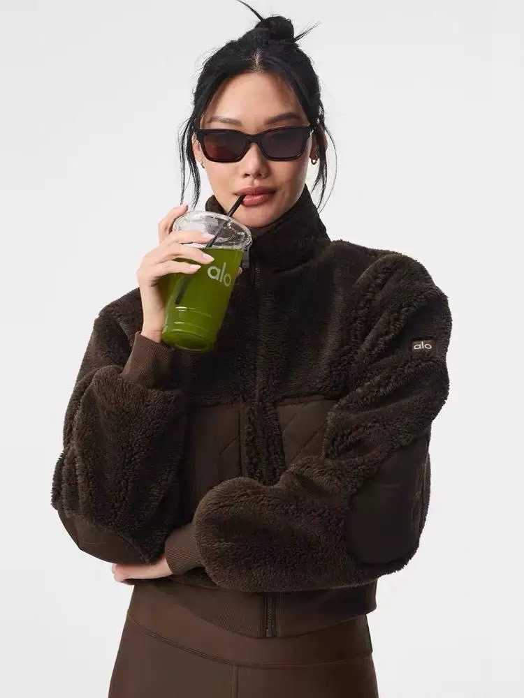 ALO FOXY SHERPA JACKET สีน้ำตาล  ( พร้อมส่ง )