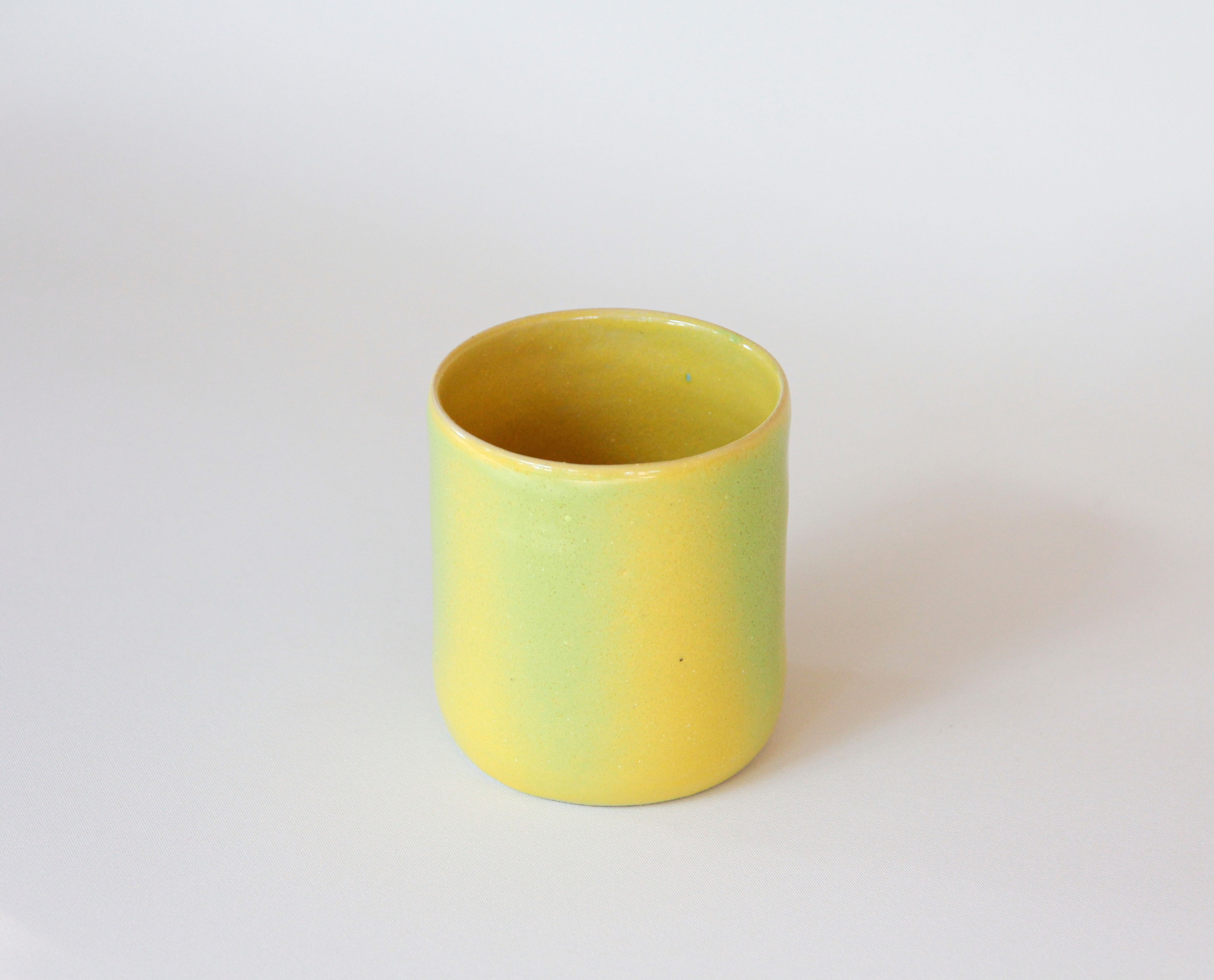 Lemon Pea Green Stripe Cup