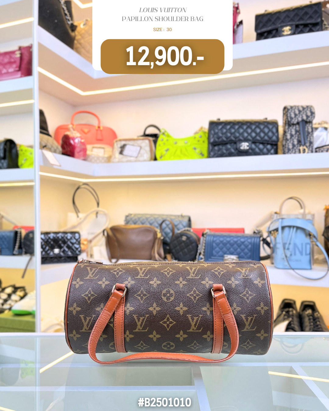 LOUIS VUITTON  PAPILLON SHOULDER BAG (B250110)