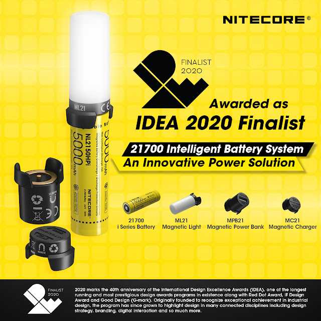 โคมไฟMagnetic Intel Charger Power Bank Nitecore i Series  5000mAh ในชุด  80 lm เปิดนาน 19 ชม.