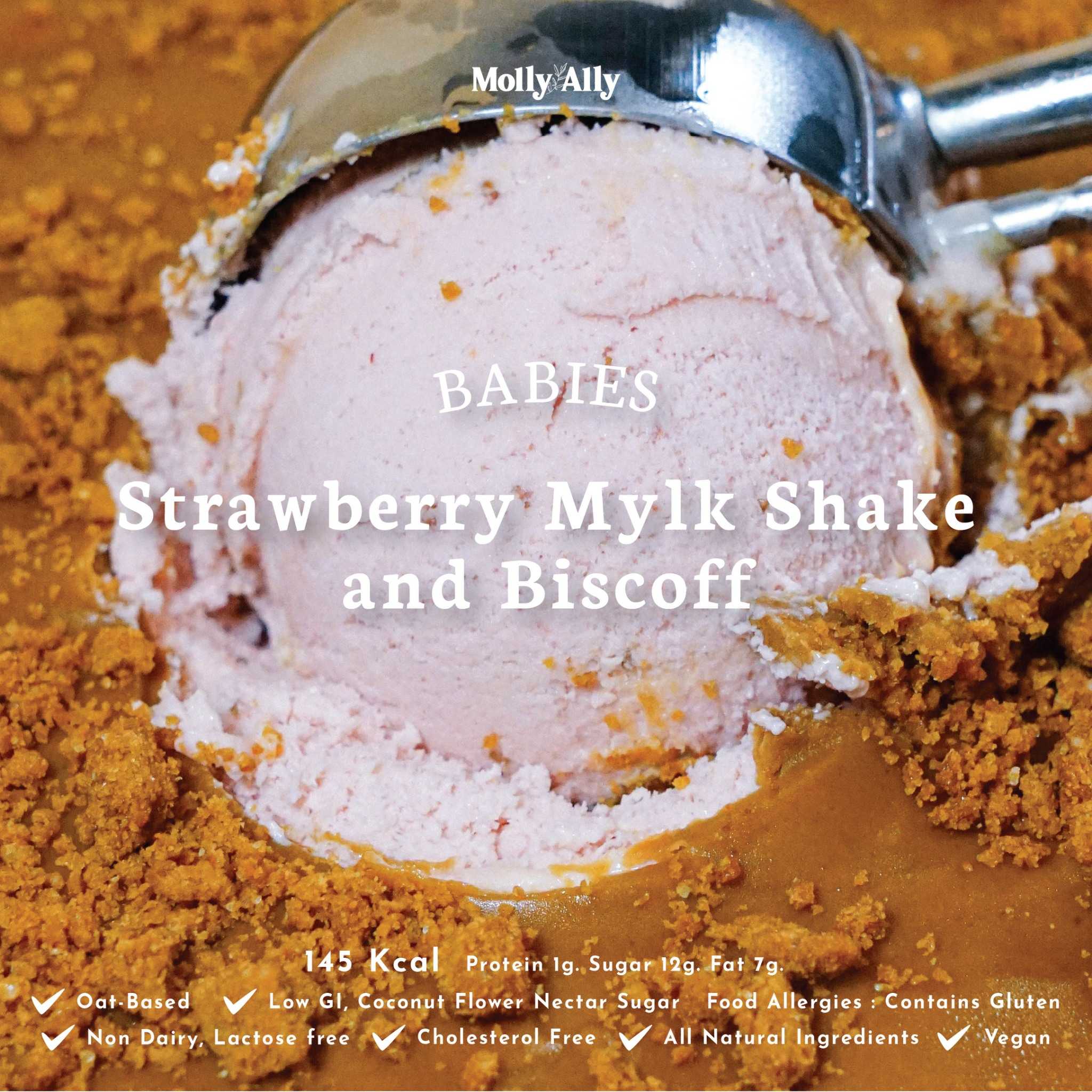 (80g) Babies - Strawberry Mylk Shake & Bisscoff🍓