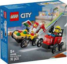 LEGO City 60458 Pizza vs. Fire Truck Race Car Pack