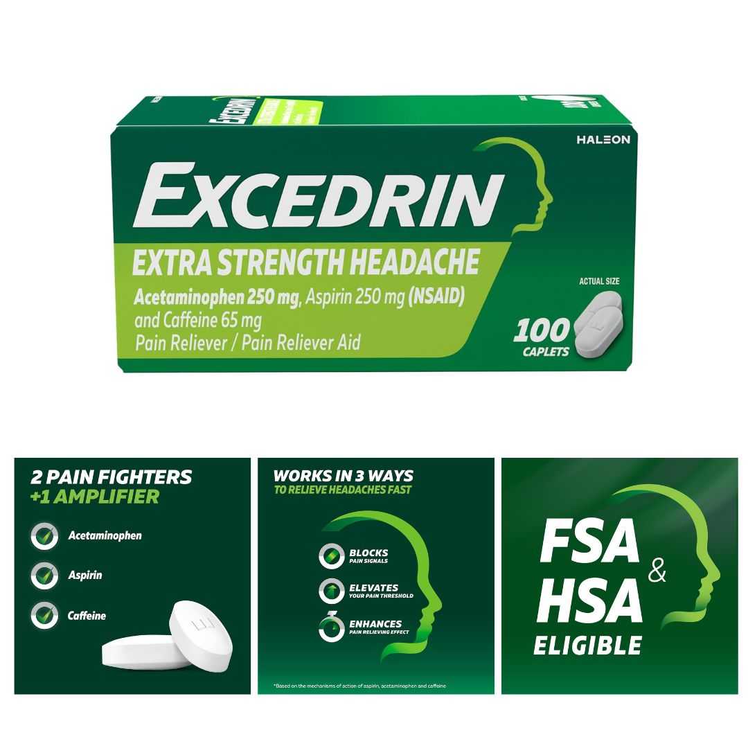 ยาบรรเทาอาการปวด Excedrin Extra Strength จากอเมริกา พร้อมส่ง