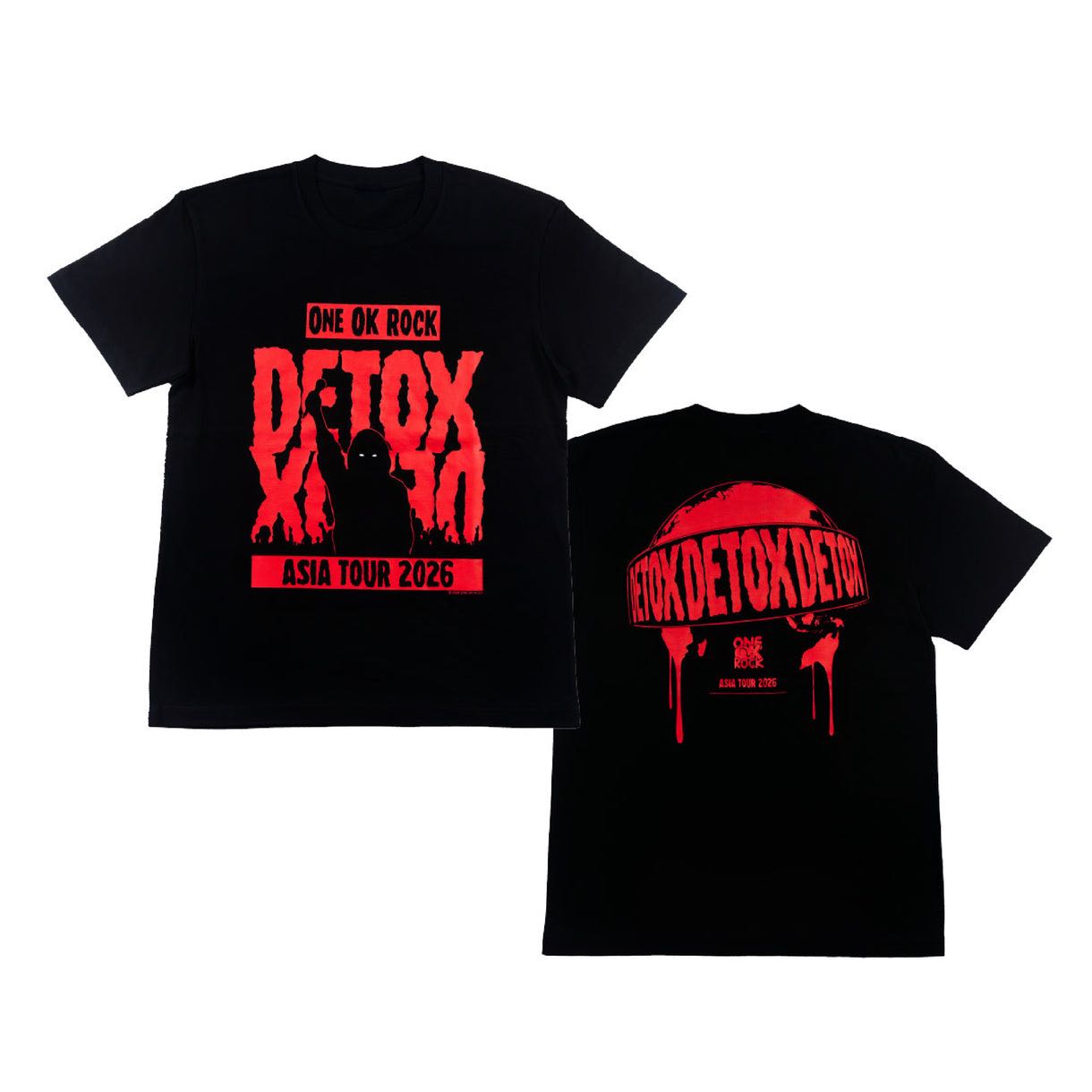 『พร้อมส่ง』(เสื้อจากทัวร์รอบไทเป) ONE OK ROCK DETOX Asia Tour 2026 in Taipei｜SIZE M T-SHIRT (TYPE A)