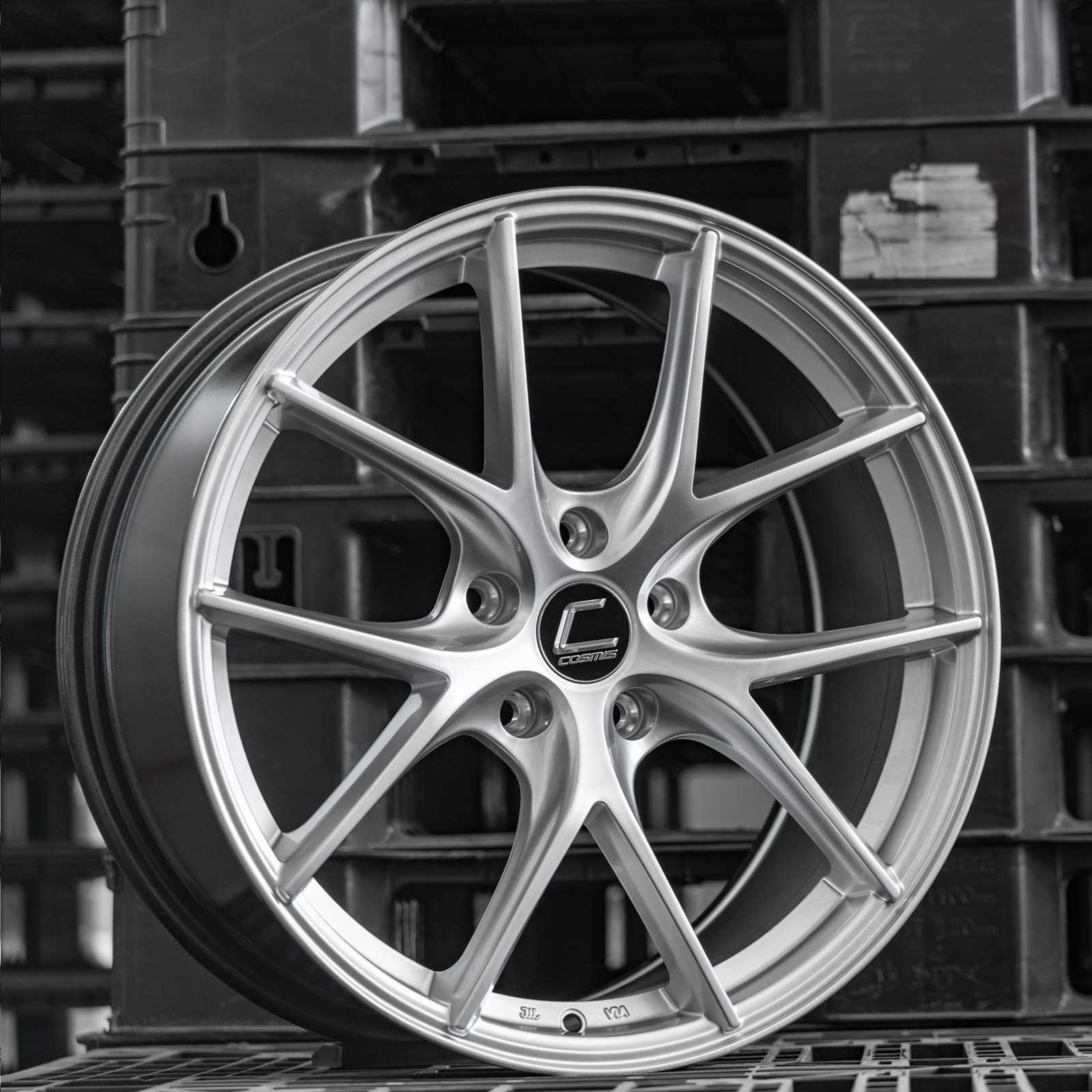 แม็กซ์ RG-P(YA8109) 18X8.0 5X113 ET40 CB.73.1 H S  (สีไฮเปอร์ซิลเวอร์ทั้งวง)Custom