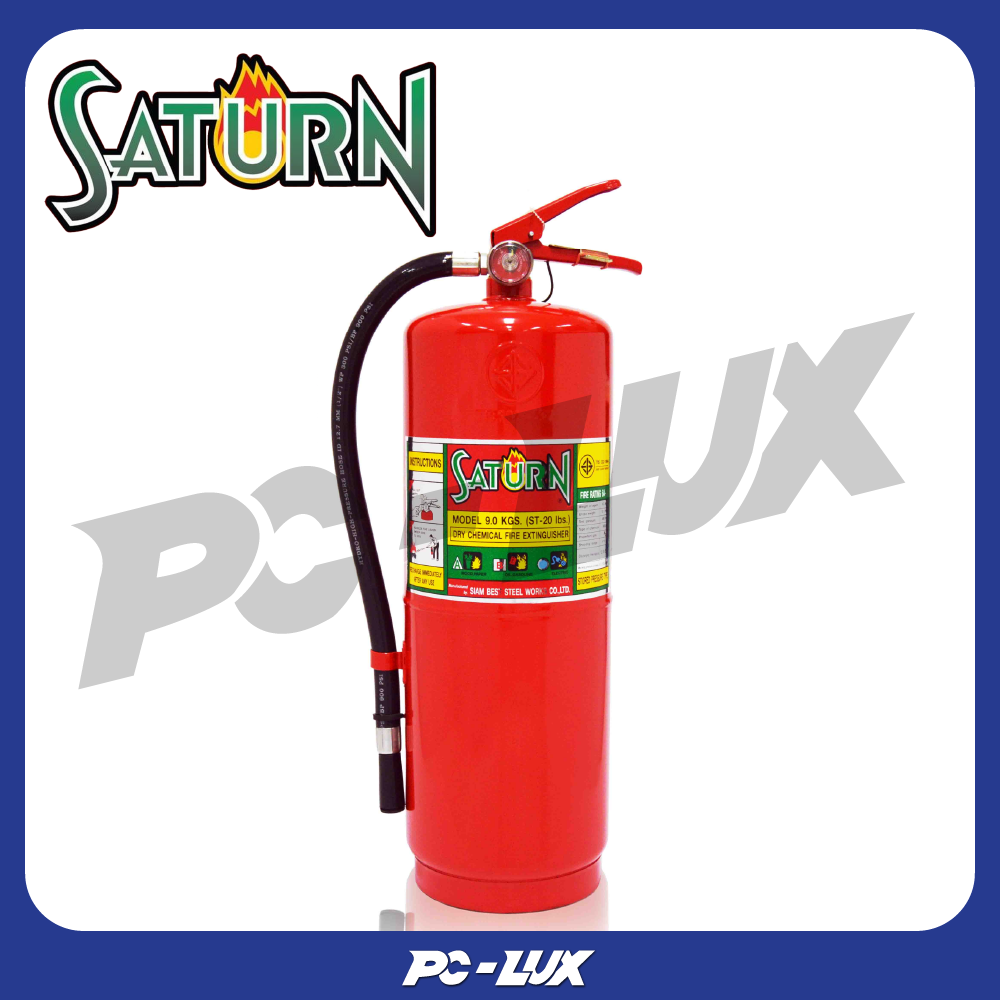 SATURN ถังดับเพลิงผงเคมีแห้ง 20 ปอนด์ 10A40B
