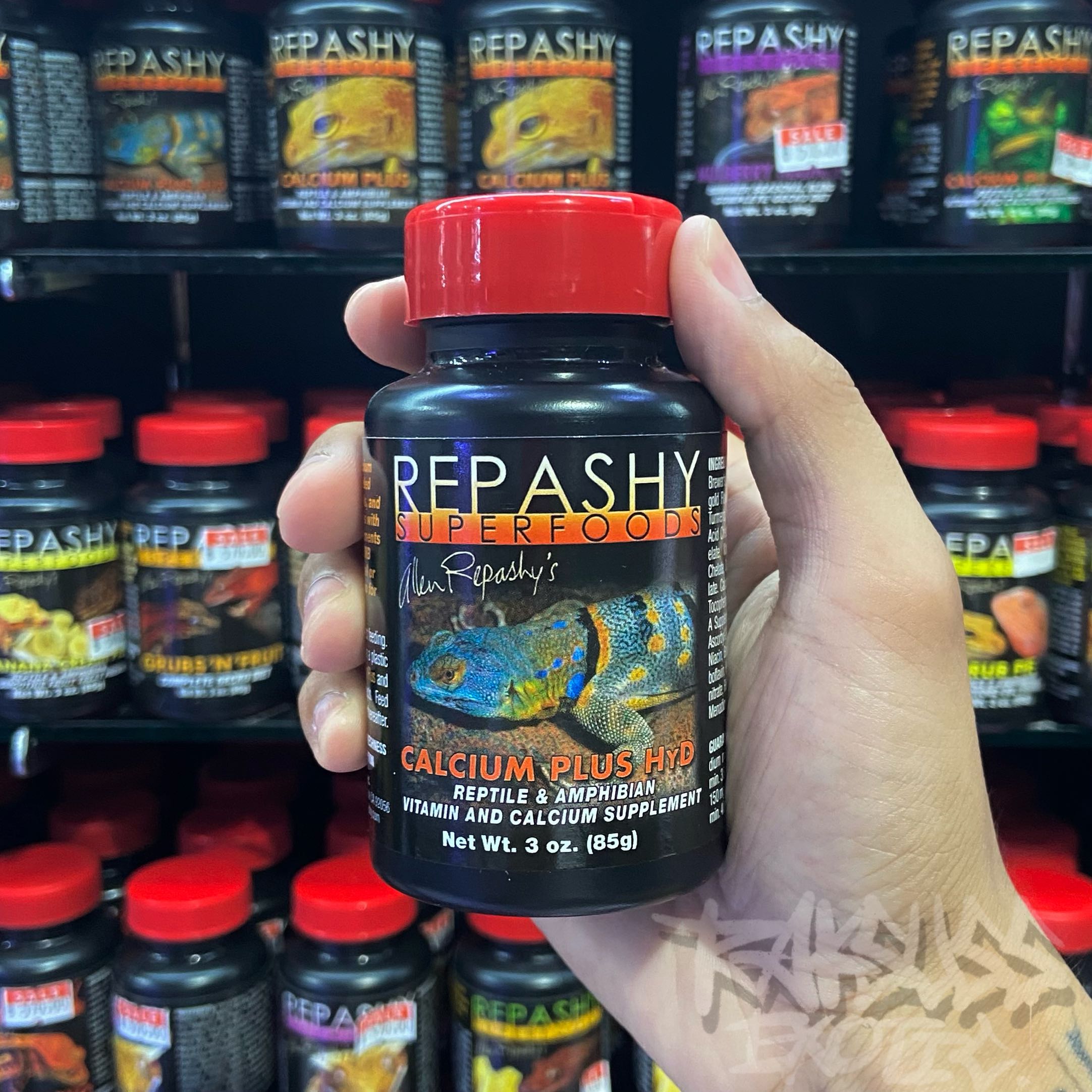 Repashy Calcium Plus HyD Reptile & Amphibian Vitamin & Calcium Supplement Net Wt. 3oz. (85g)