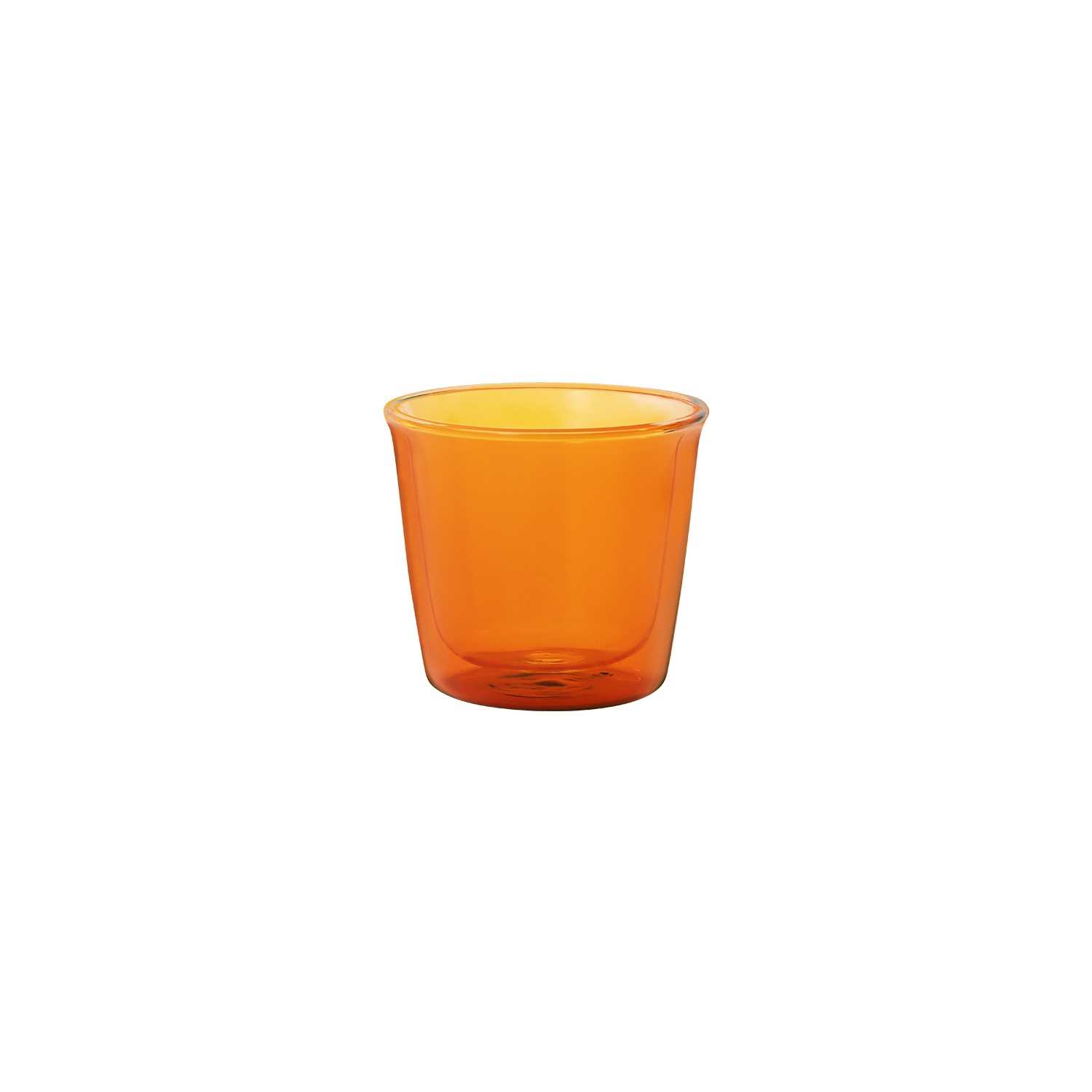 CAST AMBER  double wall glass