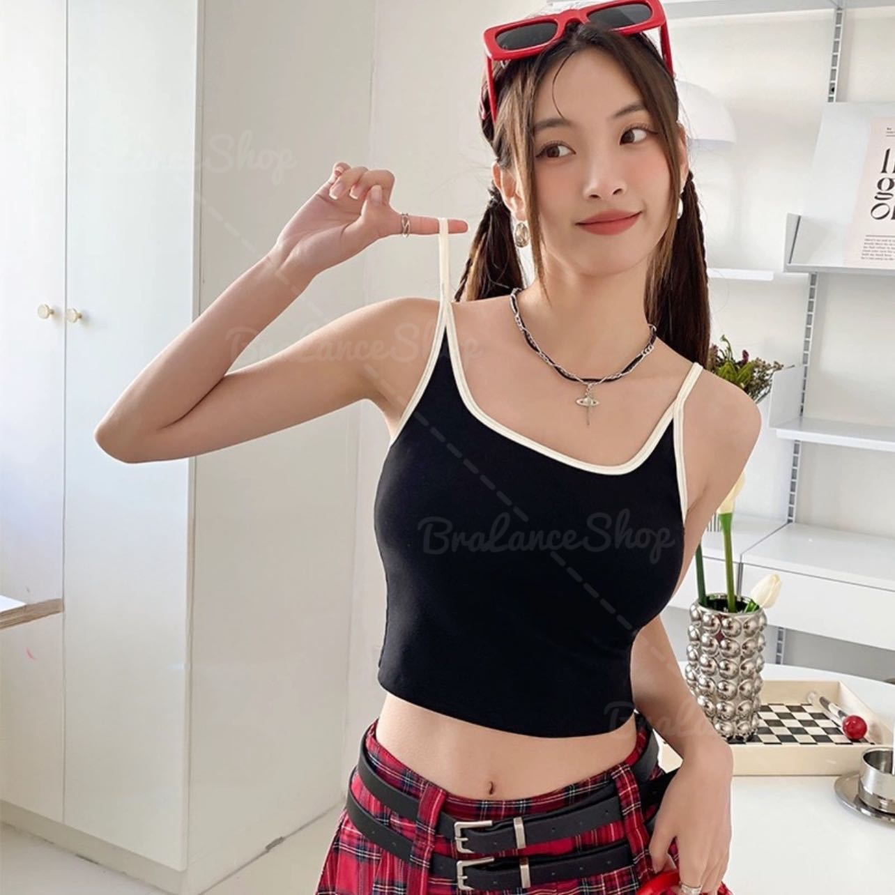 🌈เสื้อสายเดี่ยวแฟชั่น #3813