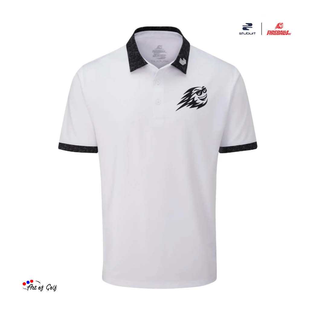 Stuburt x LIV Golf Fireballs Seville Polo Shirt (White)