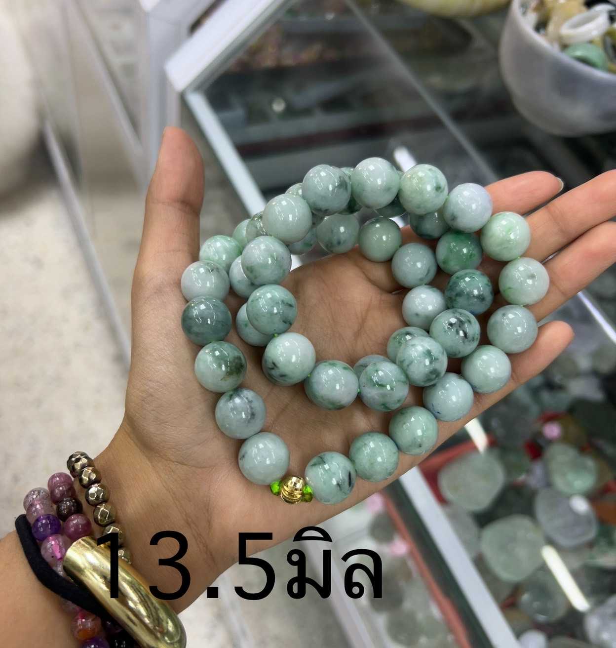 สร้อยคอหยกเจไดต์ Natural Jadeite Type A ช่วยเพิ่มพูนปัญญา