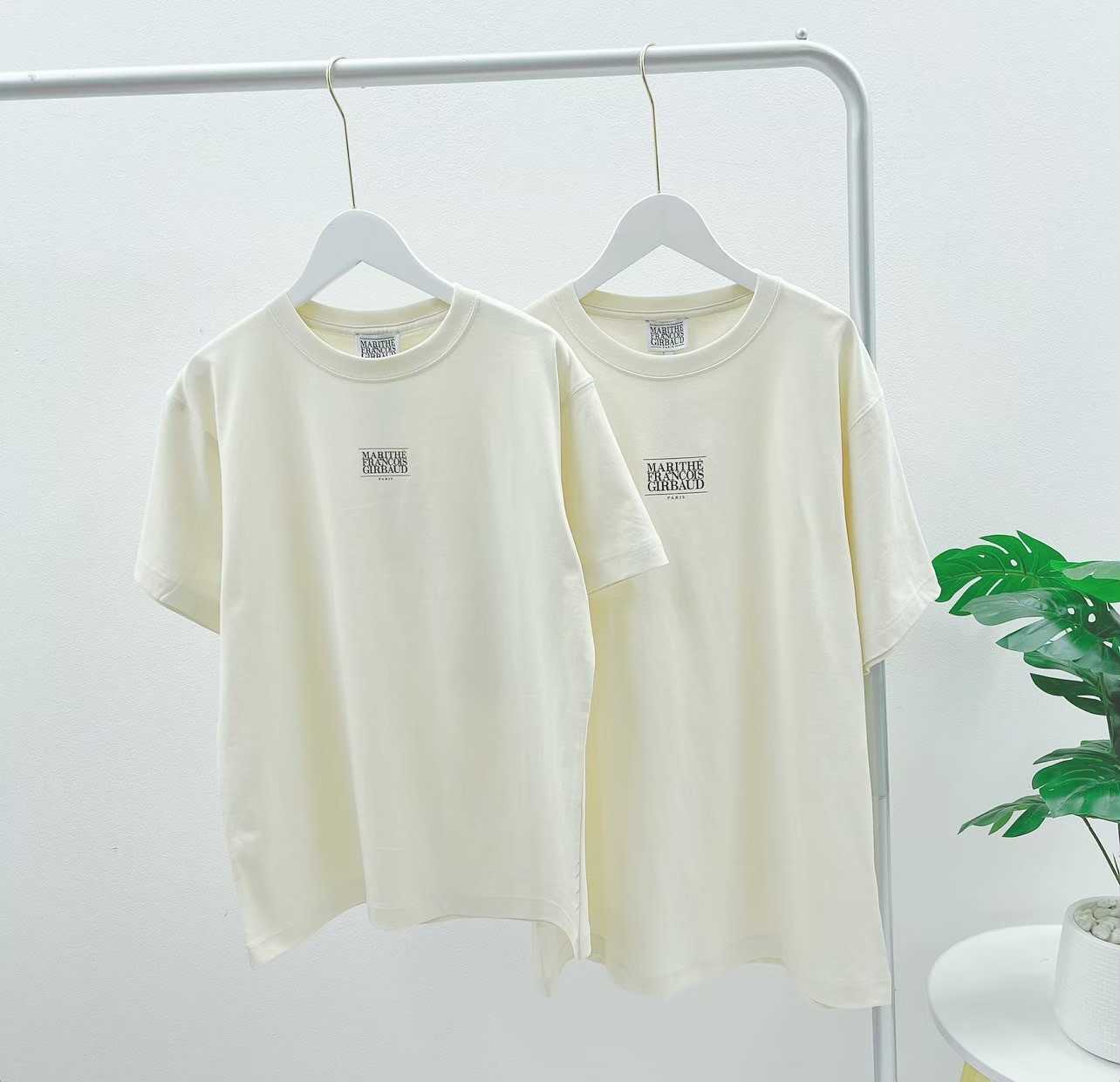 Marithe Classic small logo T-Shirt (Ivory)