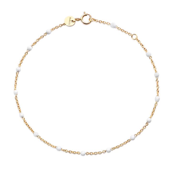 BRACELET - Yellow Gold White Dots